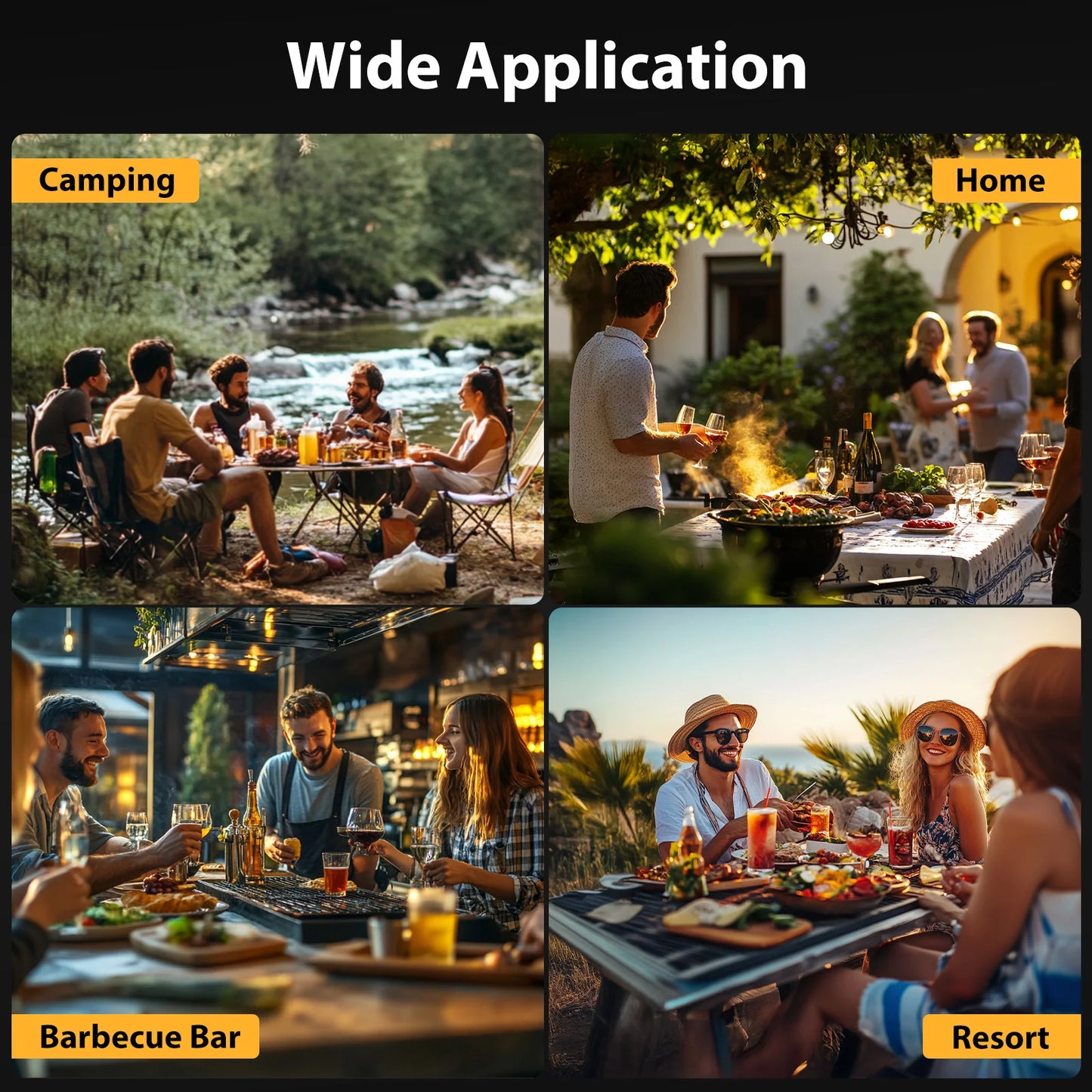 2 in 1 Camping Rotisserie Grill with 25W Motor and 176LBS Capacity