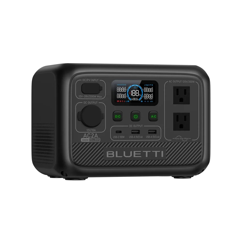 Portable Power Station 300W 204Wh Solar Generator Fast Charging for Outdoor Camping