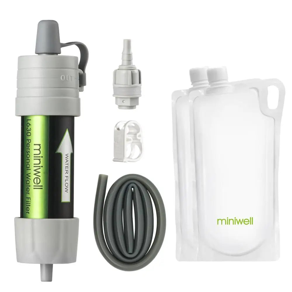 Portable Outdoor Water Filter Kit with Carry Bag