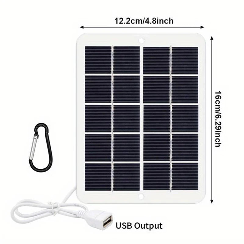 Portable 30W USB Solar Panel Charger for Phones and Power Banks
