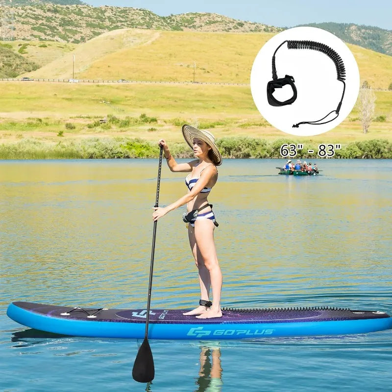 Goplus Inflatable Stand Up Paddle Board with Accessories and Adjustable Paddle