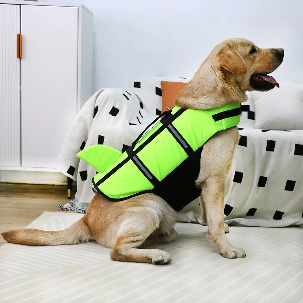Adjustable Dog Life Jacket with Rescue Handle