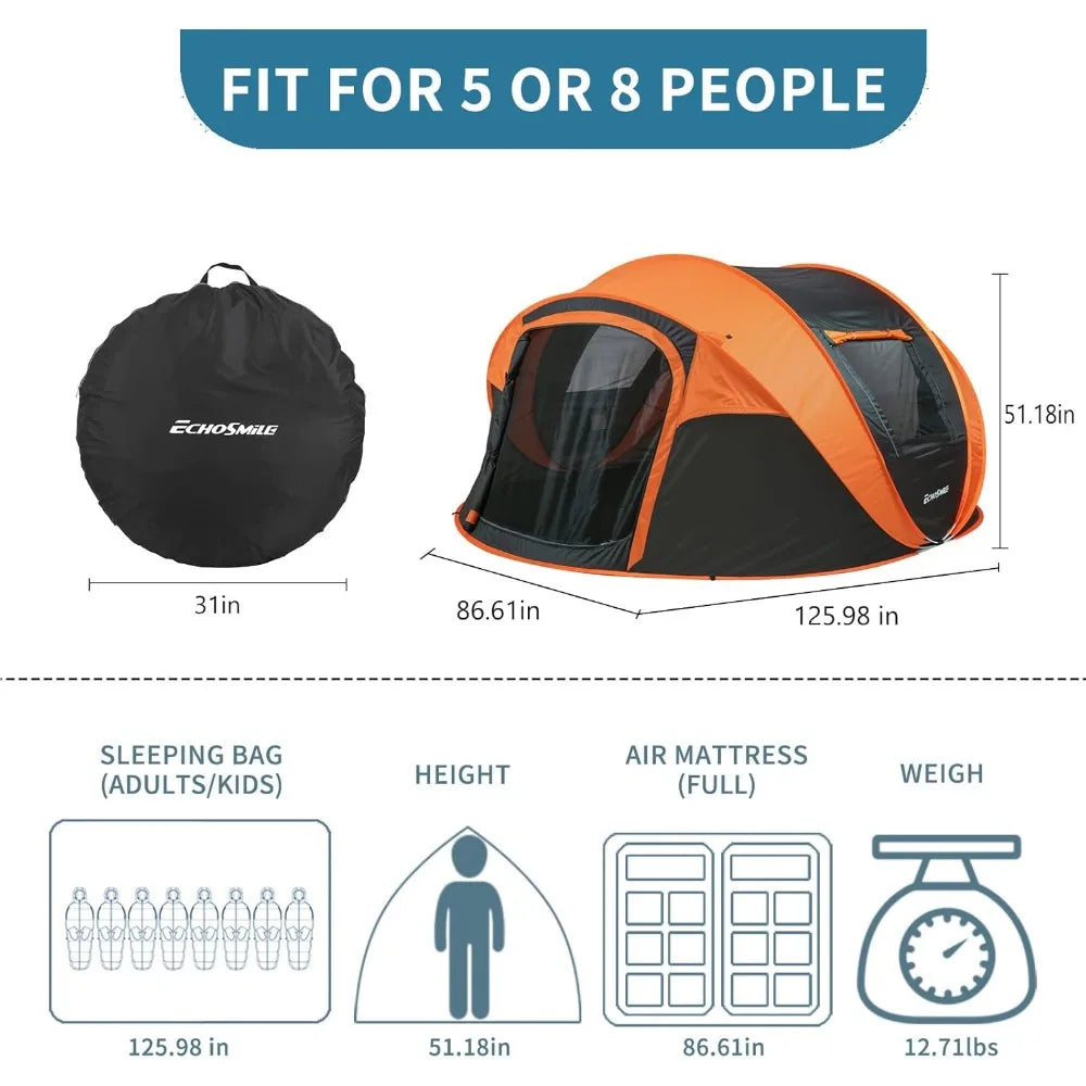 Instant Pop Up Camping Tent for Multiple People