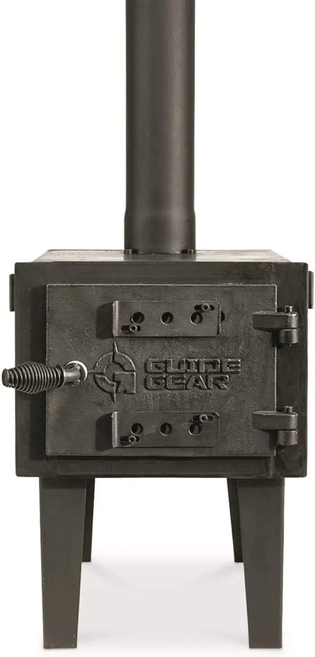 Outdoor Wood Burning Stove, Portable with Chimney Pipe for Cooking, Camping, Tent, & Hiking