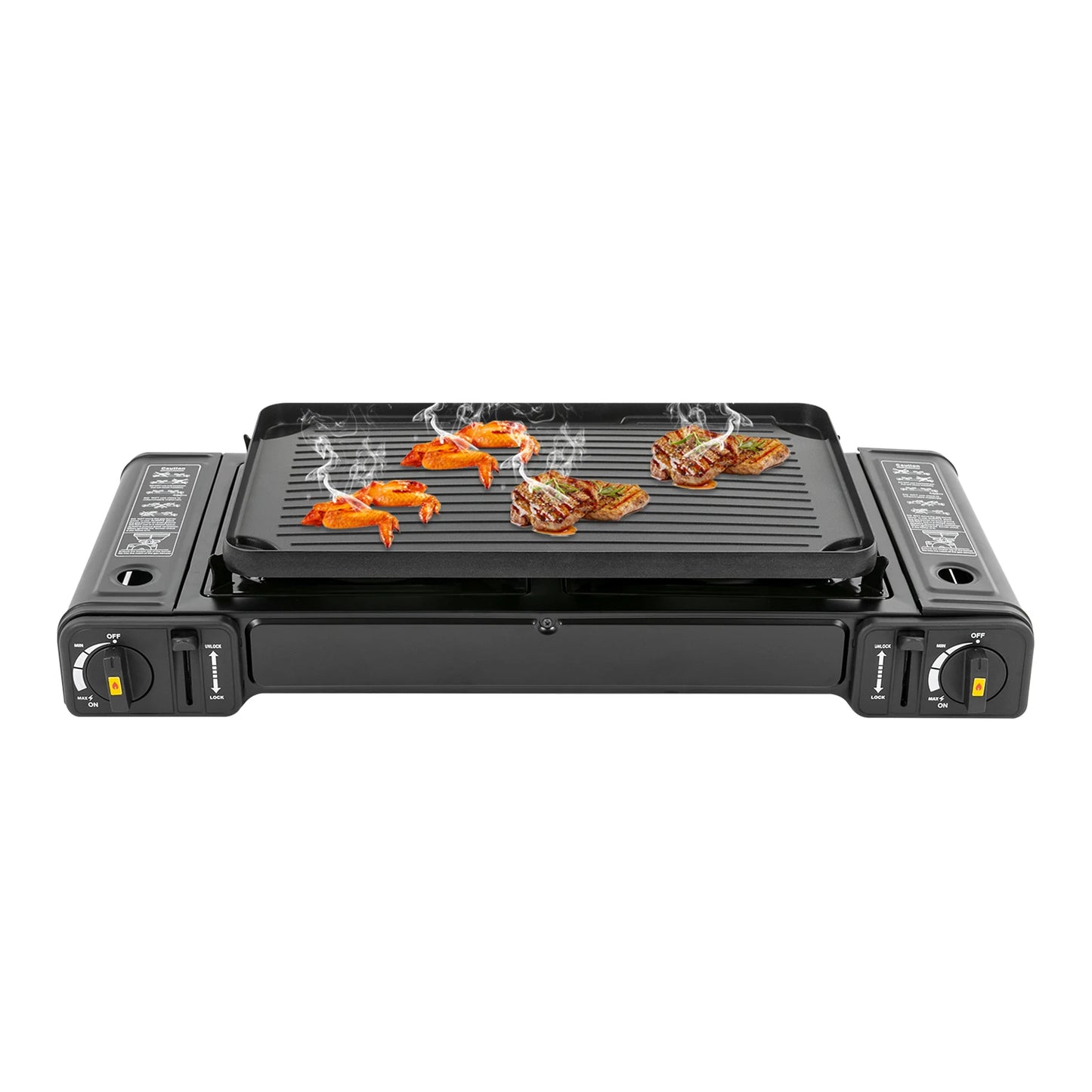 Portable Two Burner Gas Camping Stove