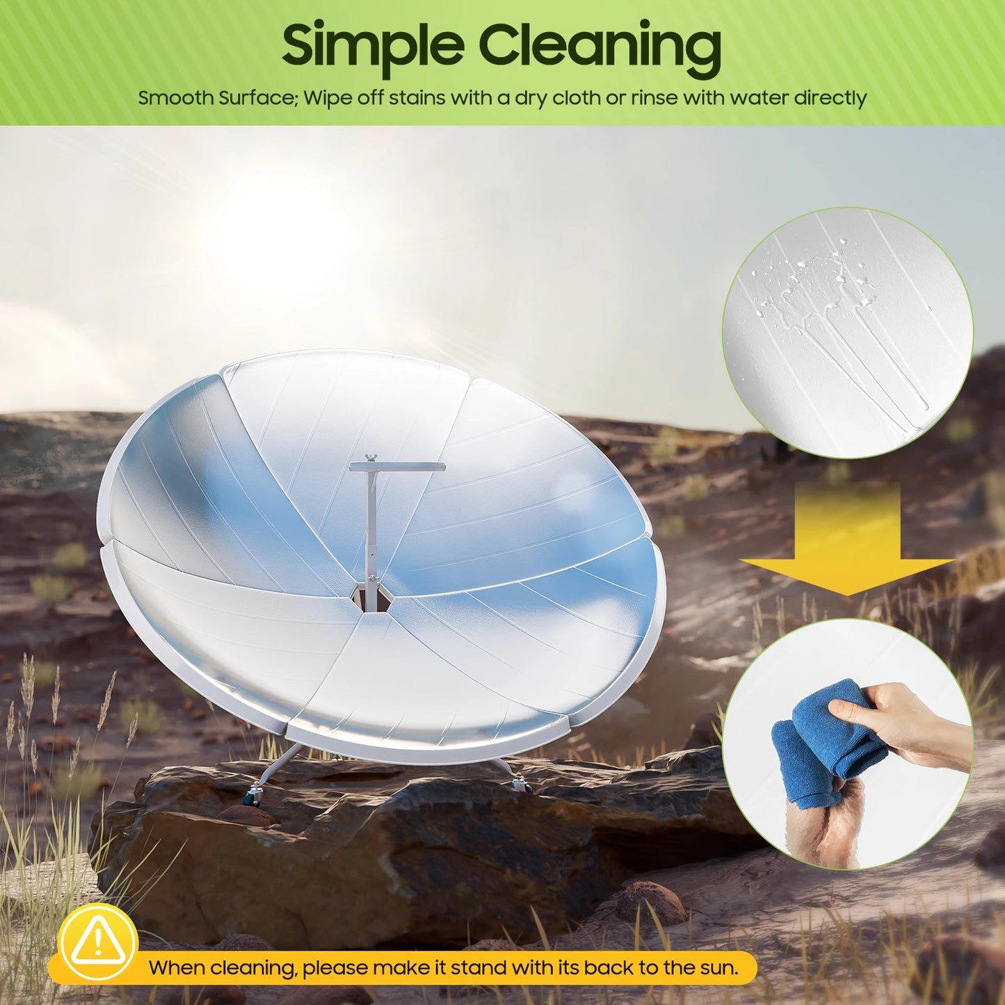 Multifunctional Solar Power Cooker for Camping