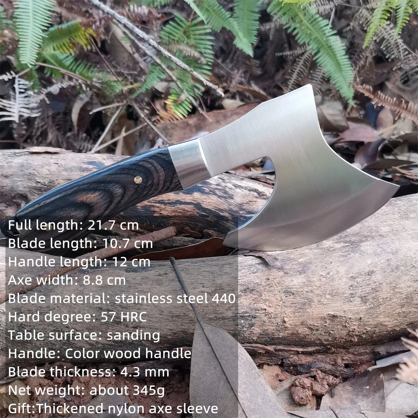 Survival Hatchet with Sheath and Shock Grip (5 Styles)