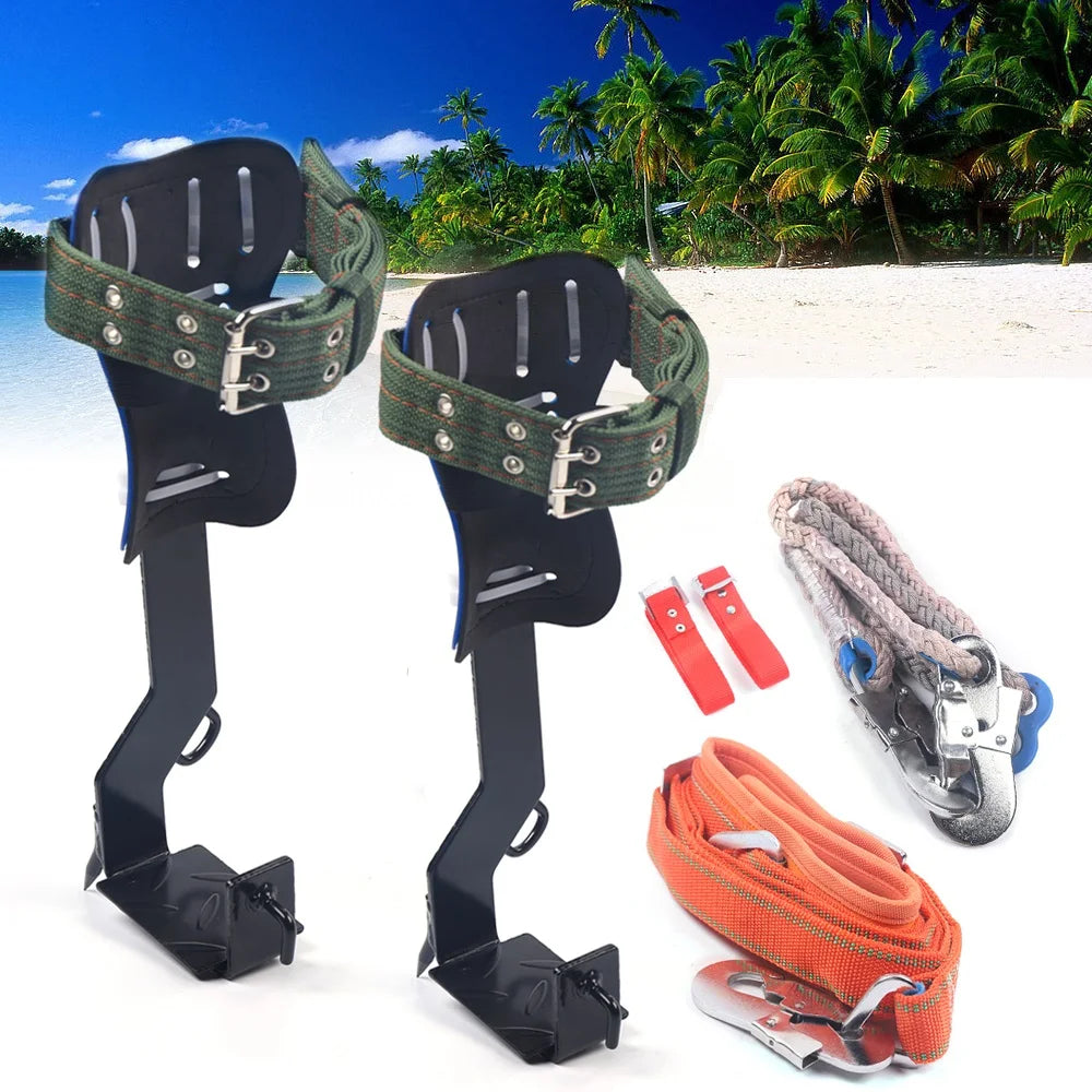 Tree Climbing Spikes with Safety Belt 200lb Capacity