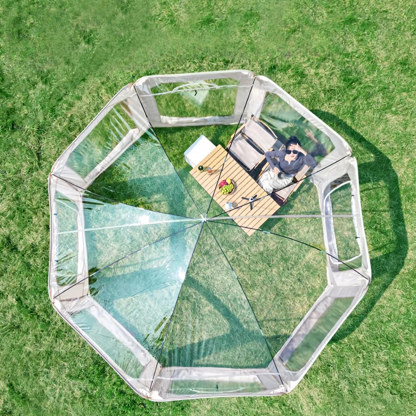 Outdoor Transparent Bubble Tent Portable Waterproof Camping Shelter