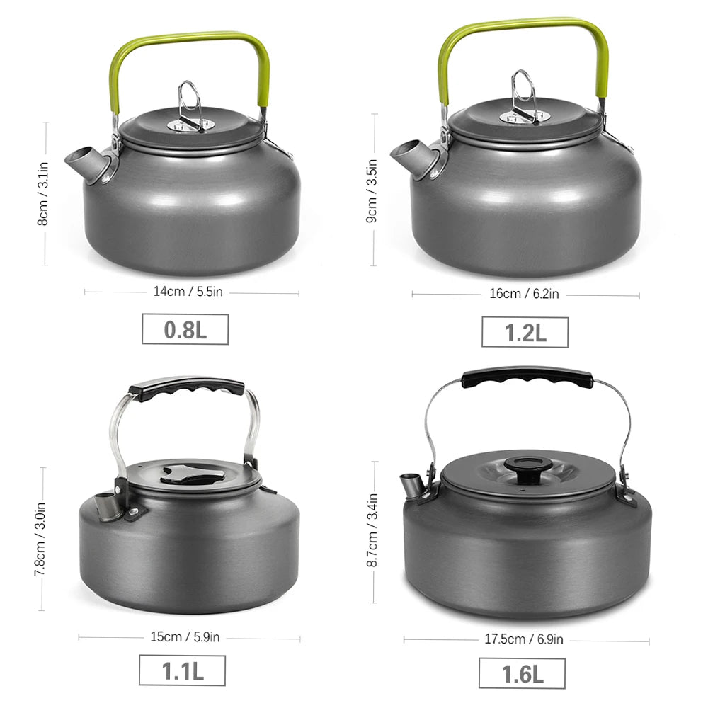 Aluminum Camping Coffee and Tea Kettle (3 Varieties)