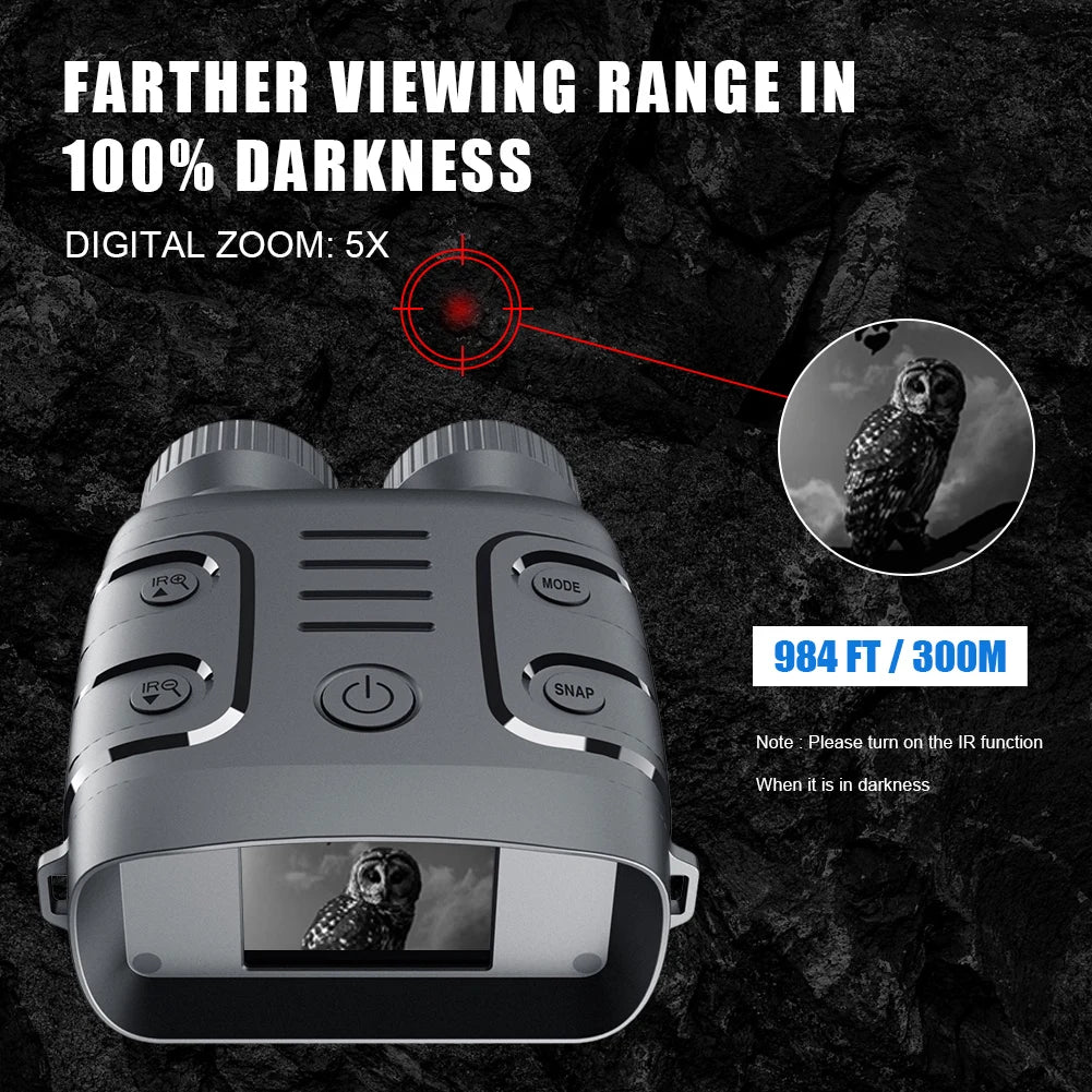 Night Vision Binoculars with HD Camera and Digital Zoom