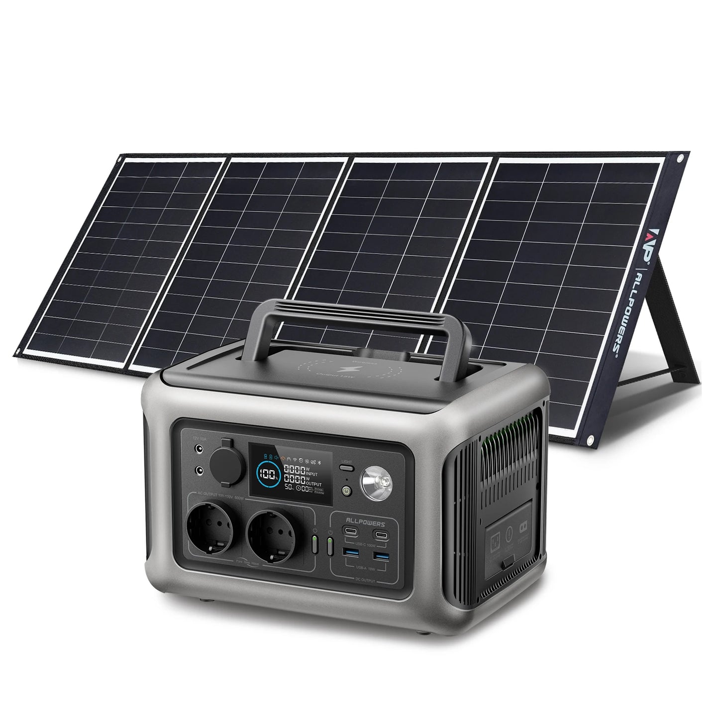 Portable Solar Generator Power Station with Solar Panel Option