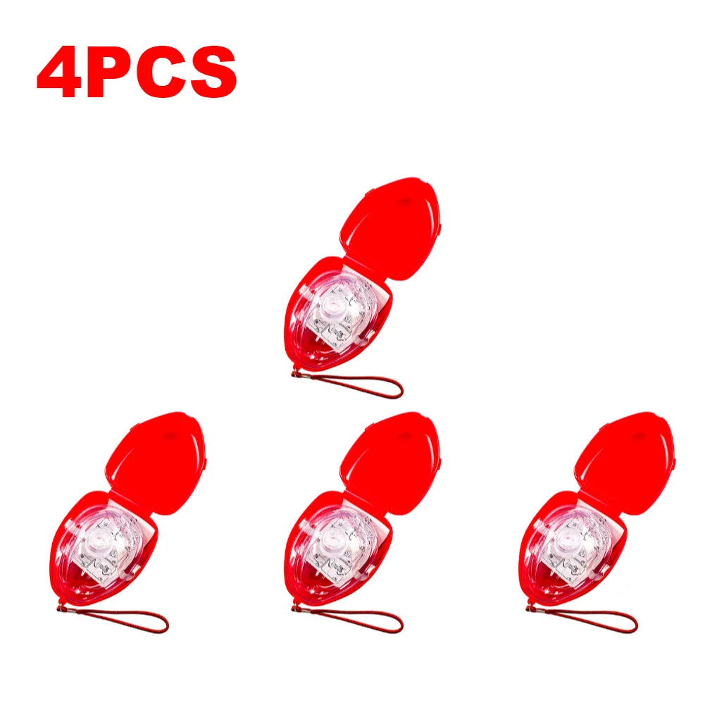 2-10 pcs CPR Breathing Masks with One Way Valve