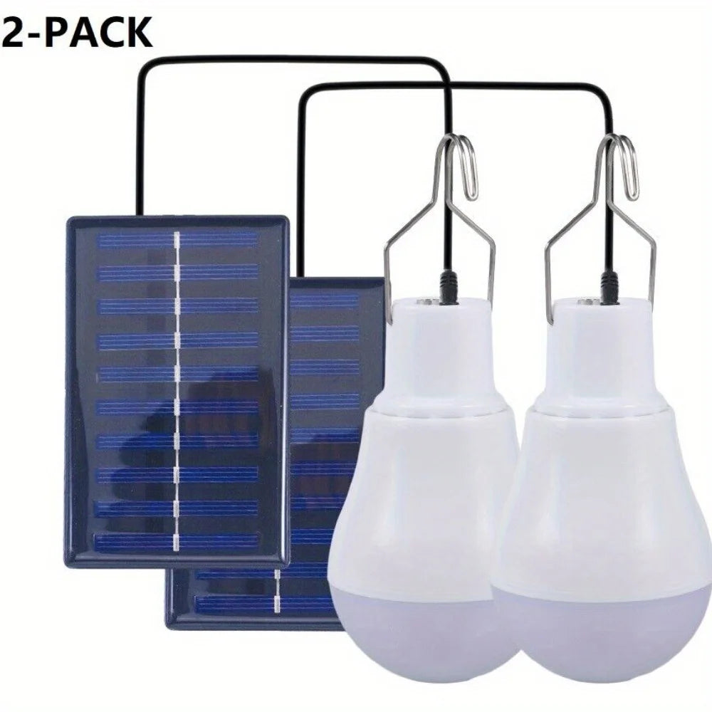 2 Pack Solar LED Camping Lights