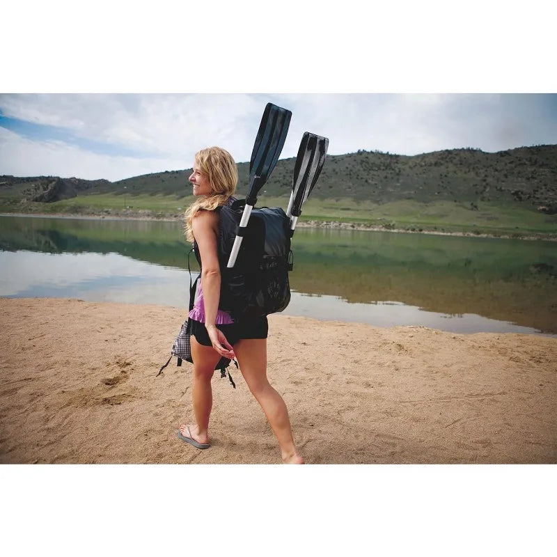 1 Person Inflatable Kayak with Backpack and Quick Setup