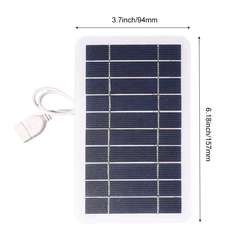 Portable 30W USB Solar Panel Charger for Phones and Power Banks