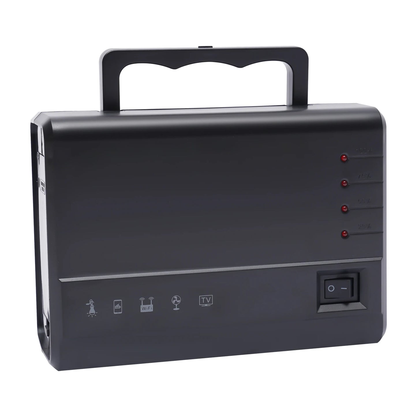 Portable Solar Generator Kit with LED Bulb and USB Outlets