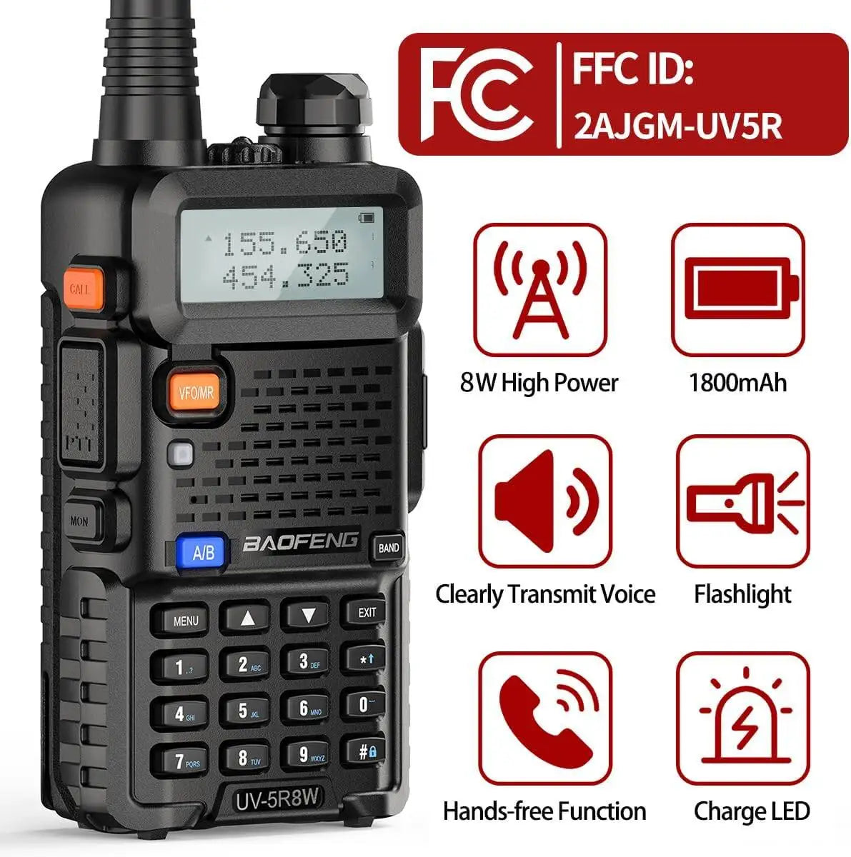 Dual Band Walkie Talkie Radio Set