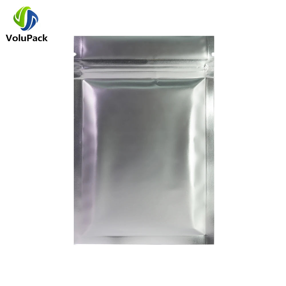 Resealable Flat Bottom Mylar Storage Bags 100 Pieces