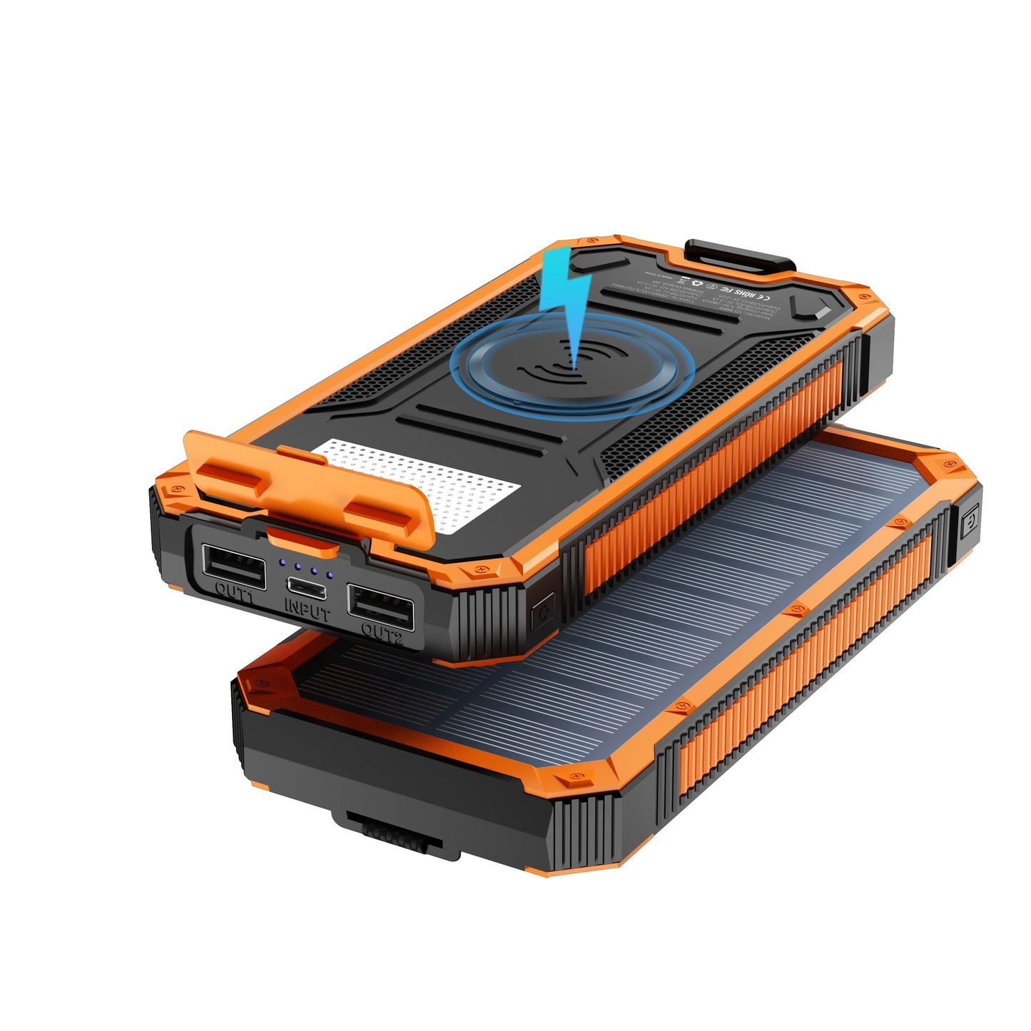 Solar Power Bank with Flashlight 20000mAh
