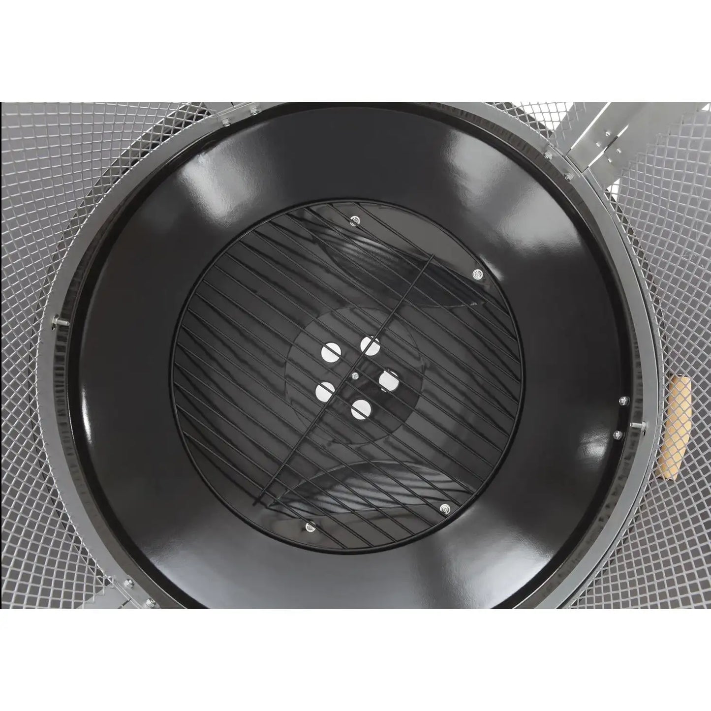 Rolling Outdoor Wood Burning Fire Pit with Wheels