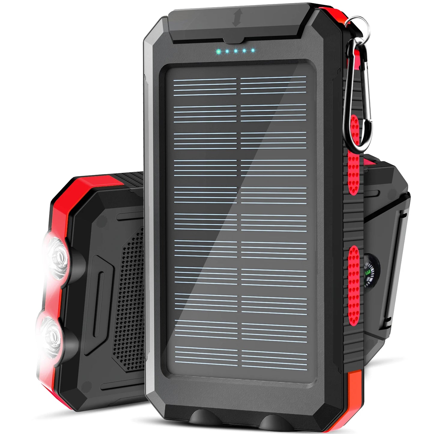 Waterproof 38800mAh Solar Power Bank with Dual USB for Camping and Travel