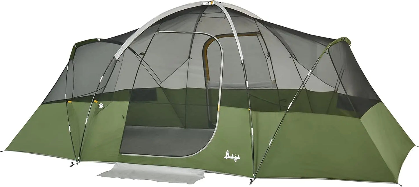 Family Camping Tent with Two Rooms and Vestibule