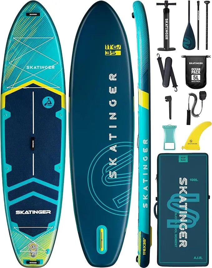 Extra Wide Inflatable Stand Up Paddle Board for Families