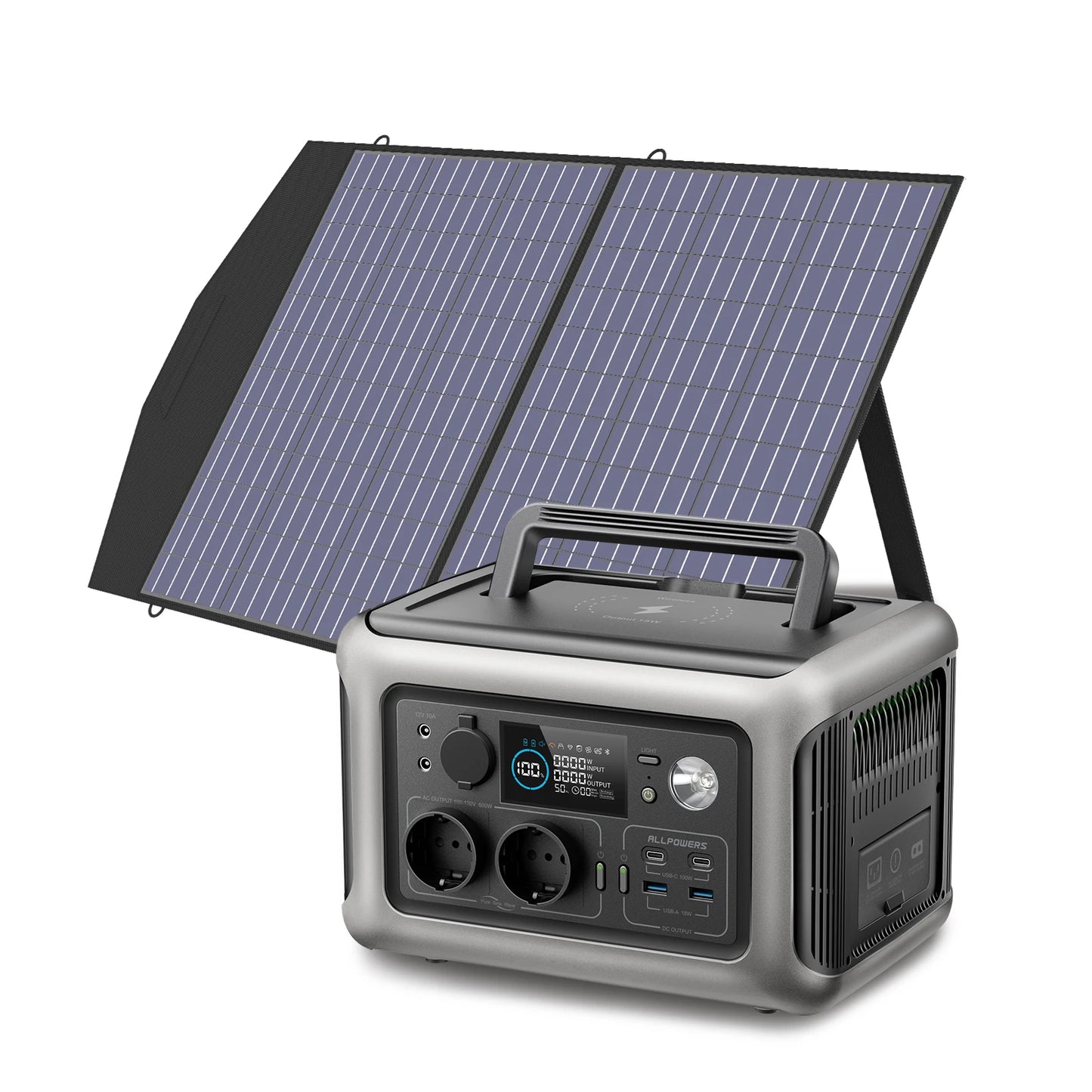 Portable Solar Generator Power Station with Solar Panel Option