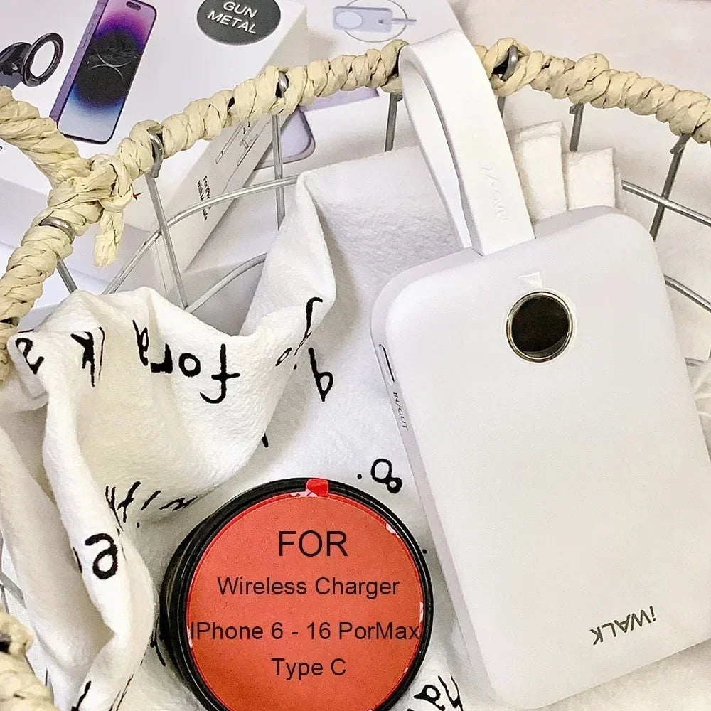 Magnetic Portable Charger 10000mAh with Wireless Charging