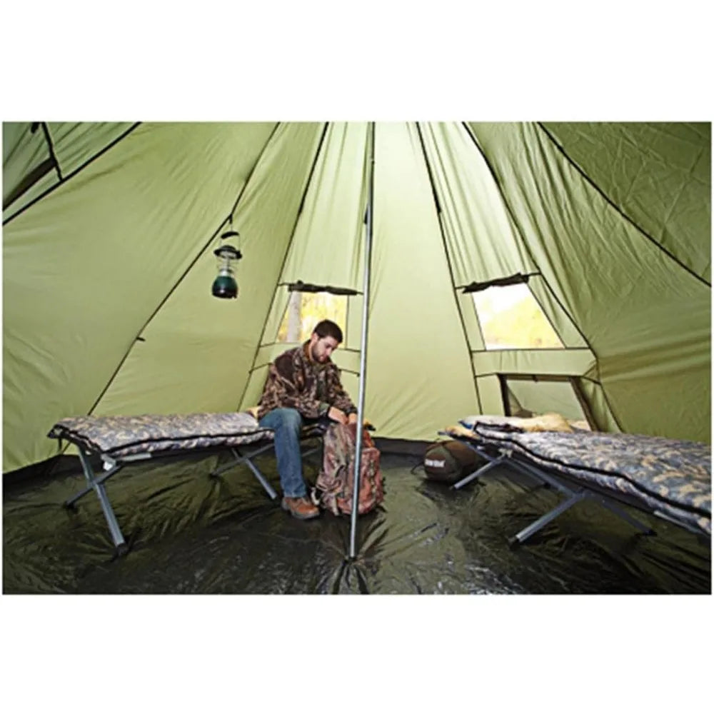 Deluxe 6 Person Waterproof 4 Season Teepee Tent