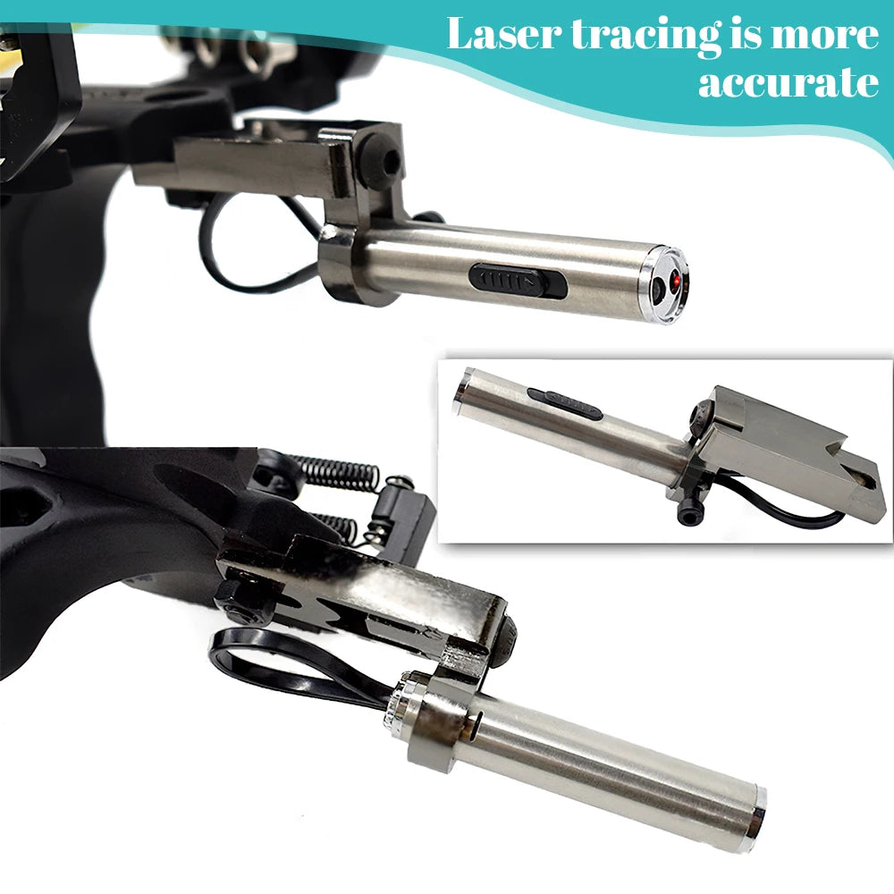 Professional Metal Slingshot with Laser and Arrow Rest for Hunting and Fishing