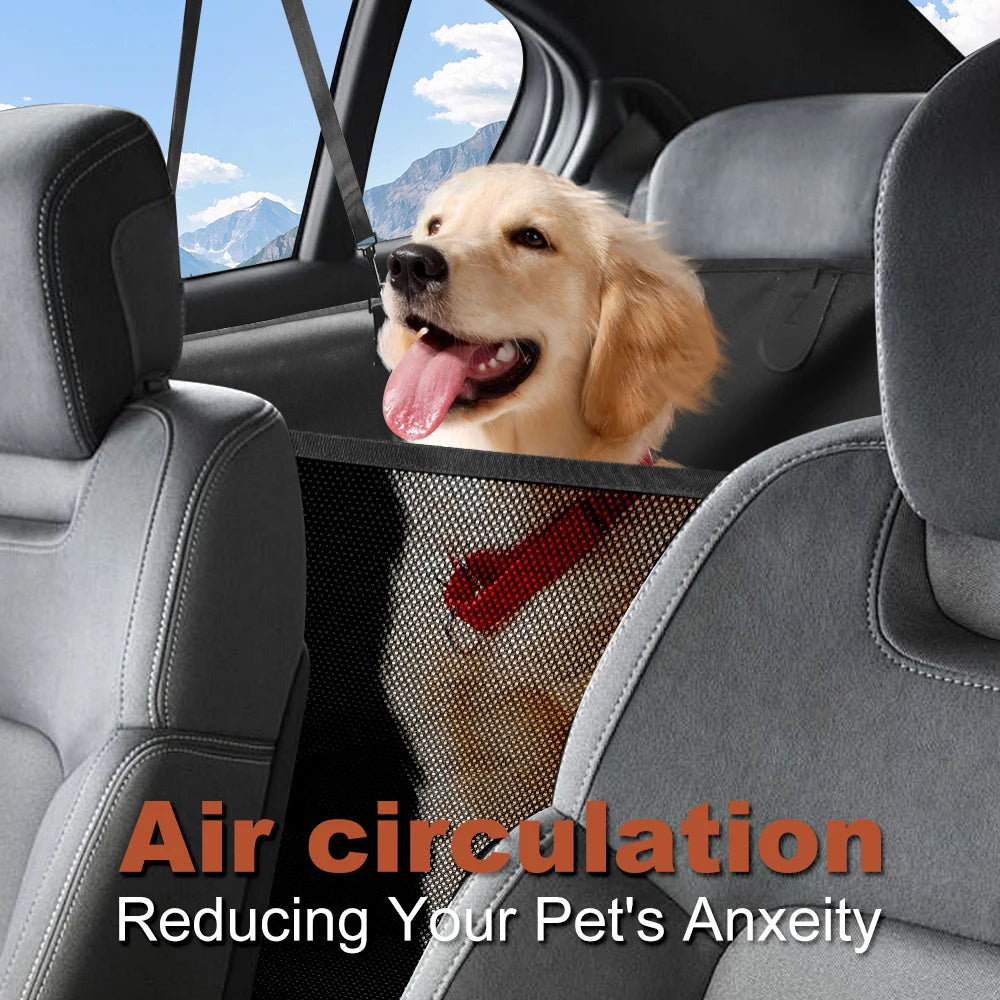 Back Seat Extender Dog Car Cover Waterproof Hard Bottom Seat Protector Mat