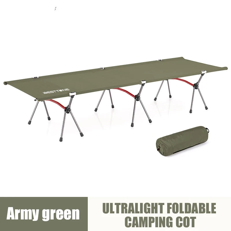 Ultralight Folding Camping Cot with Leg Extenders