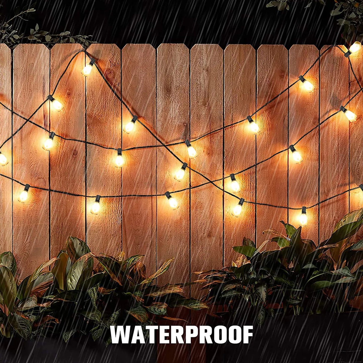Solar String Lights 100ft with Shatterproof LED Bulbs and 4 Modes