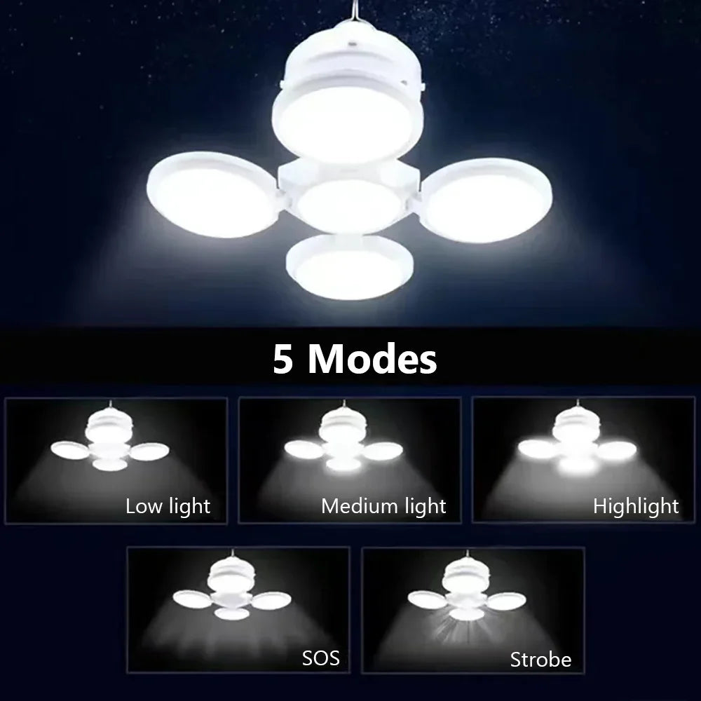 Rechargeable LED Solar Camping Bulb Flashlight