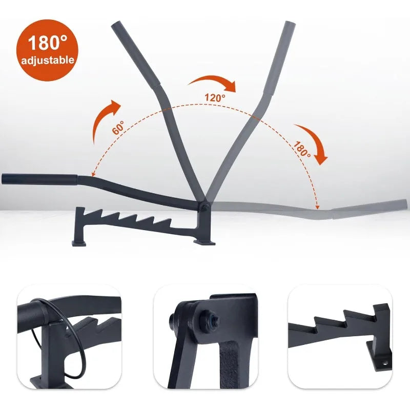 Tree or Wall Mounted Firewood Splitter with Extended Handle