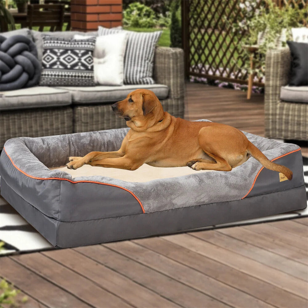 Jumbo Orthopedic Memory Foam Dog Sofa with Removable Cover