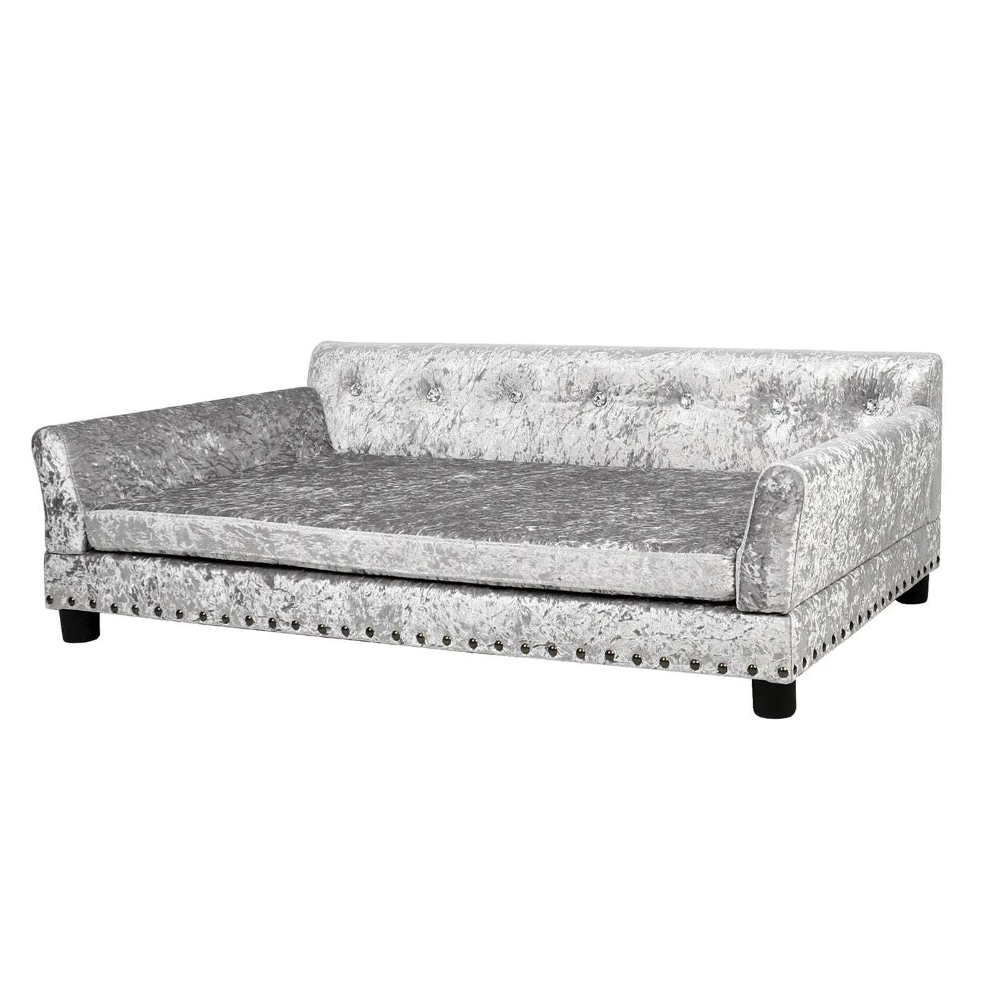 Deluxe Memory Foam Dog Sofa Bed Elevated Lounger