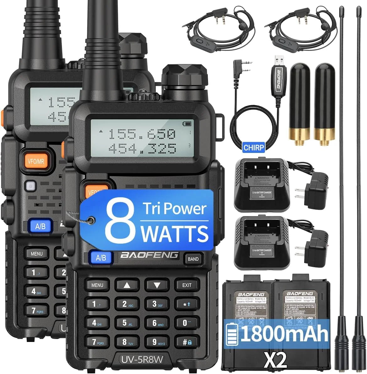 Dual Band Walkie Talkie Radio Set