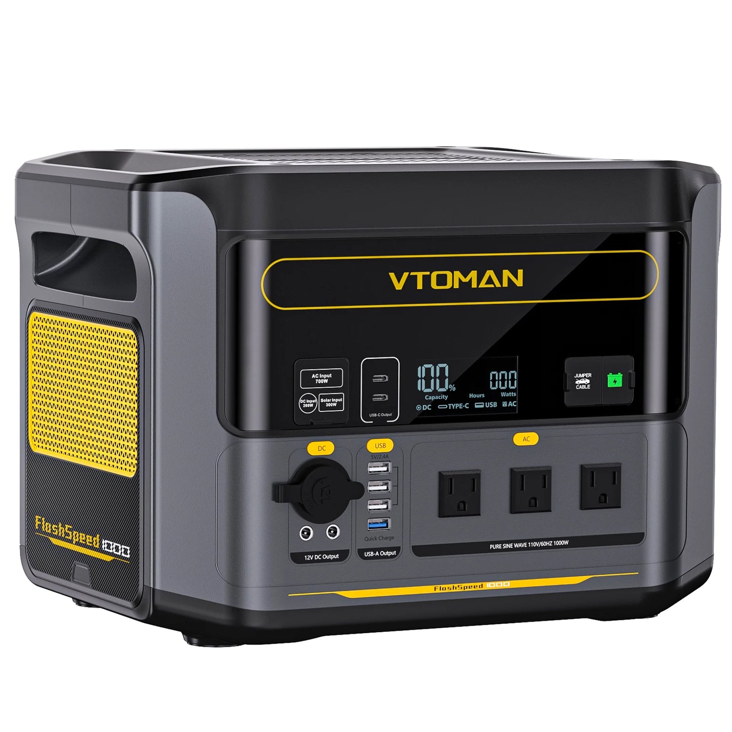 VTOMAN JUMP 1800 Portable Power Station Solar Generator LiFePO4