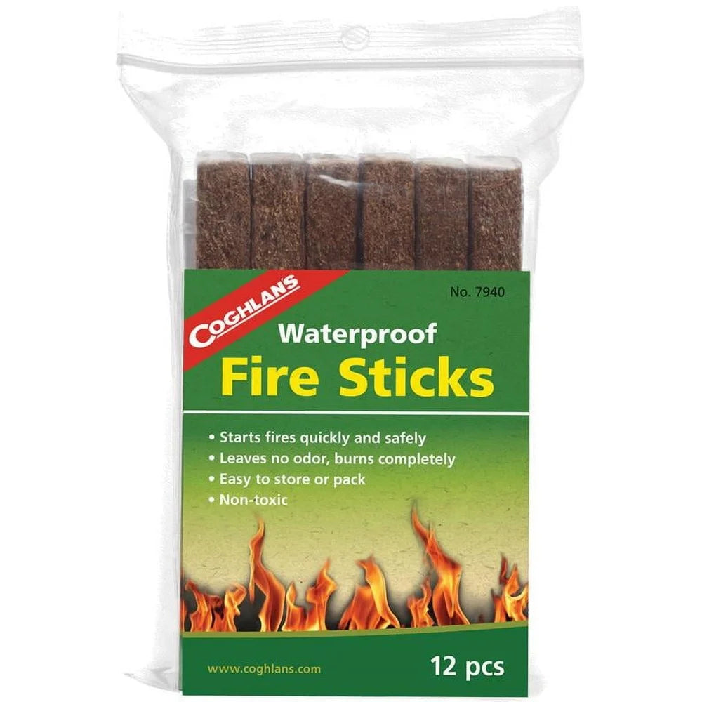12 Pack Waterproof Odorless Fire Starter Sticks