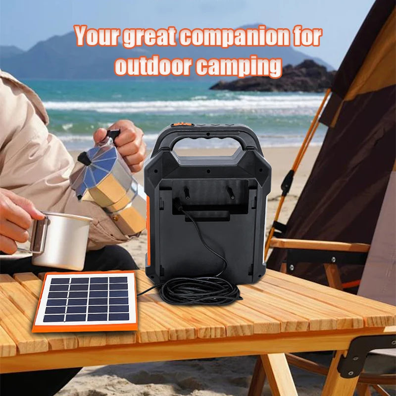Portable Solar Camping Lantern with Radio 3600mAh