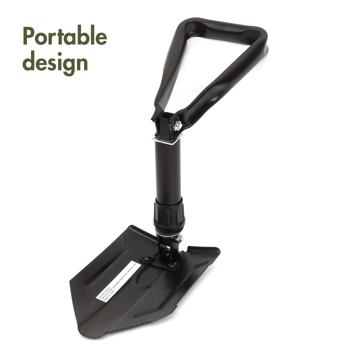 Heavy Duty Steel Folding Black Shovel