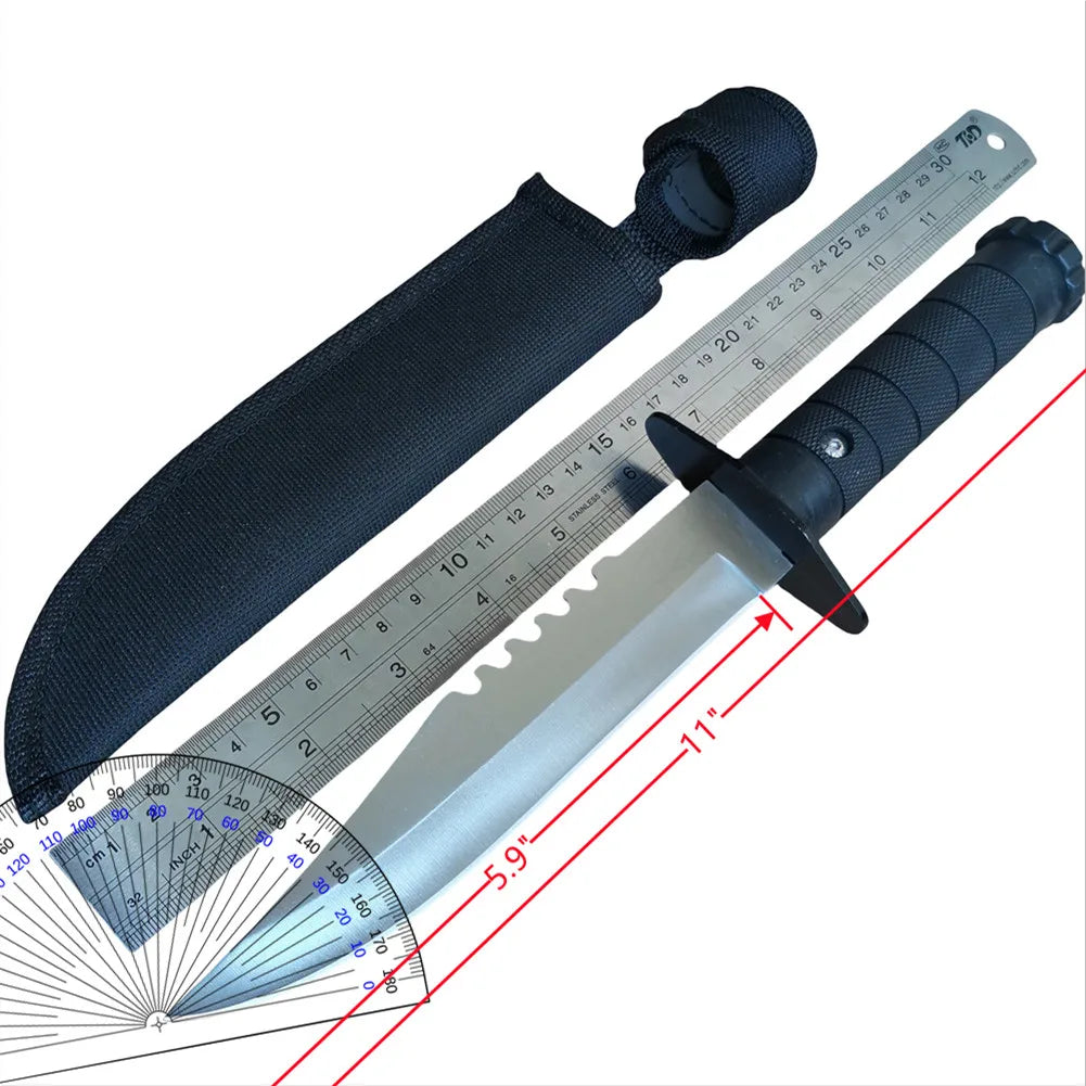 Military Straight Knife with Holster