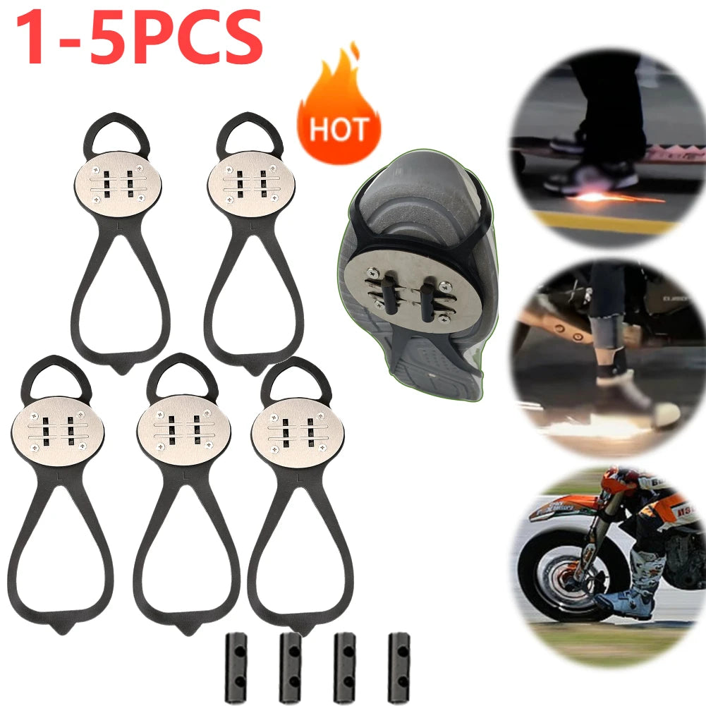 Sparking Flint Pads for Cycling and Skateboarding Shoes