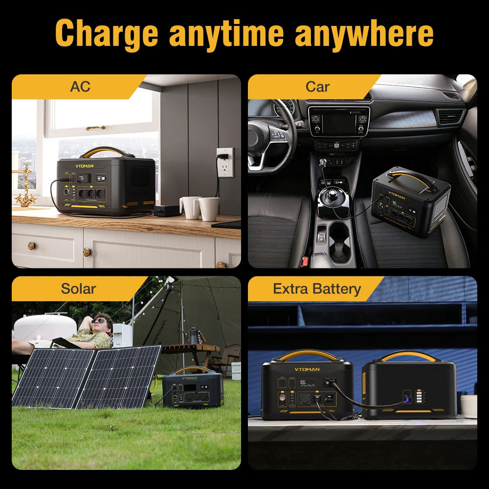 VTOMAN JUMP 1800 Portable Power Station Solar Generator LiFePO4