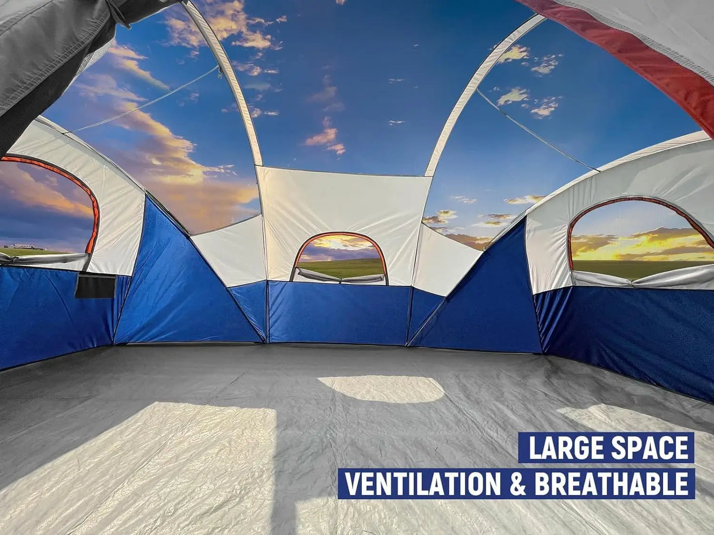 10 Person Dome Camping Tent Portable and Windproof