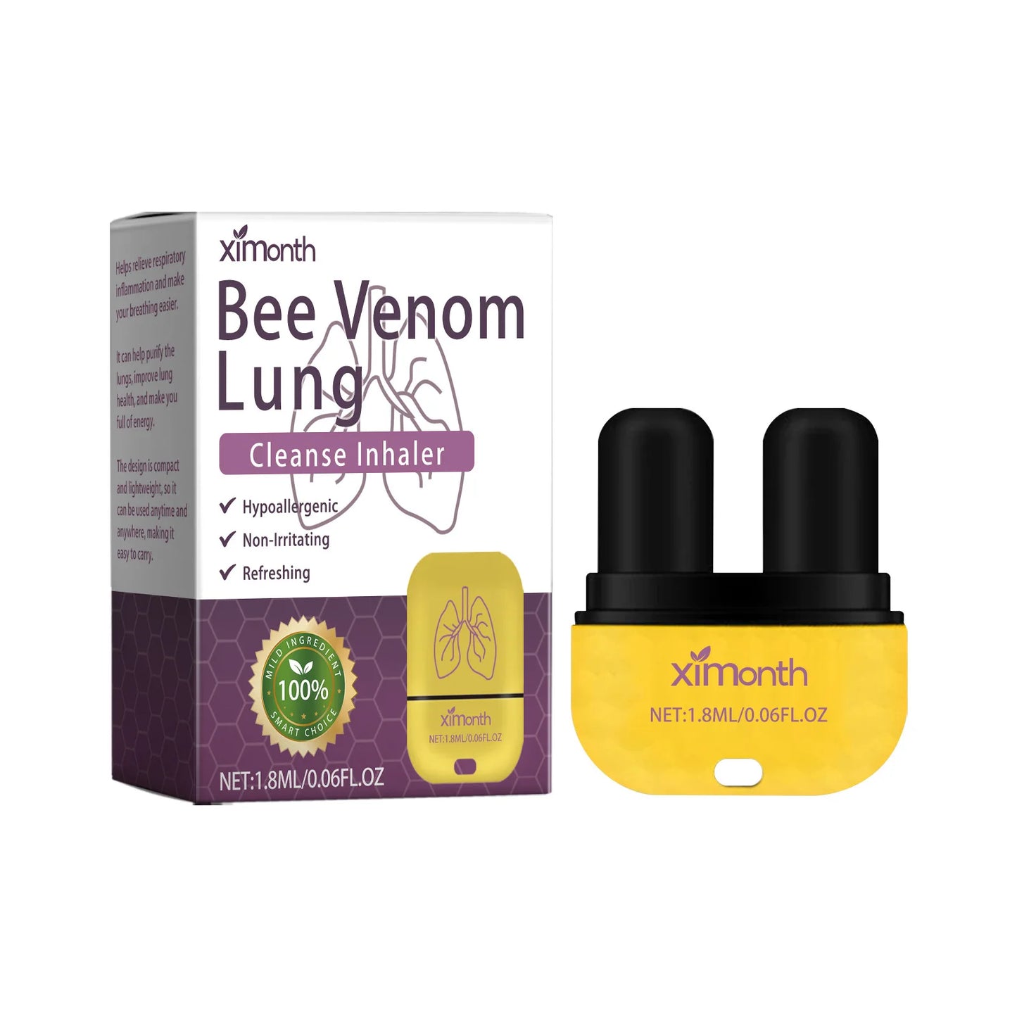Bee Venom Lung Cleanse Nasal Inhaler Set 4 Pieces