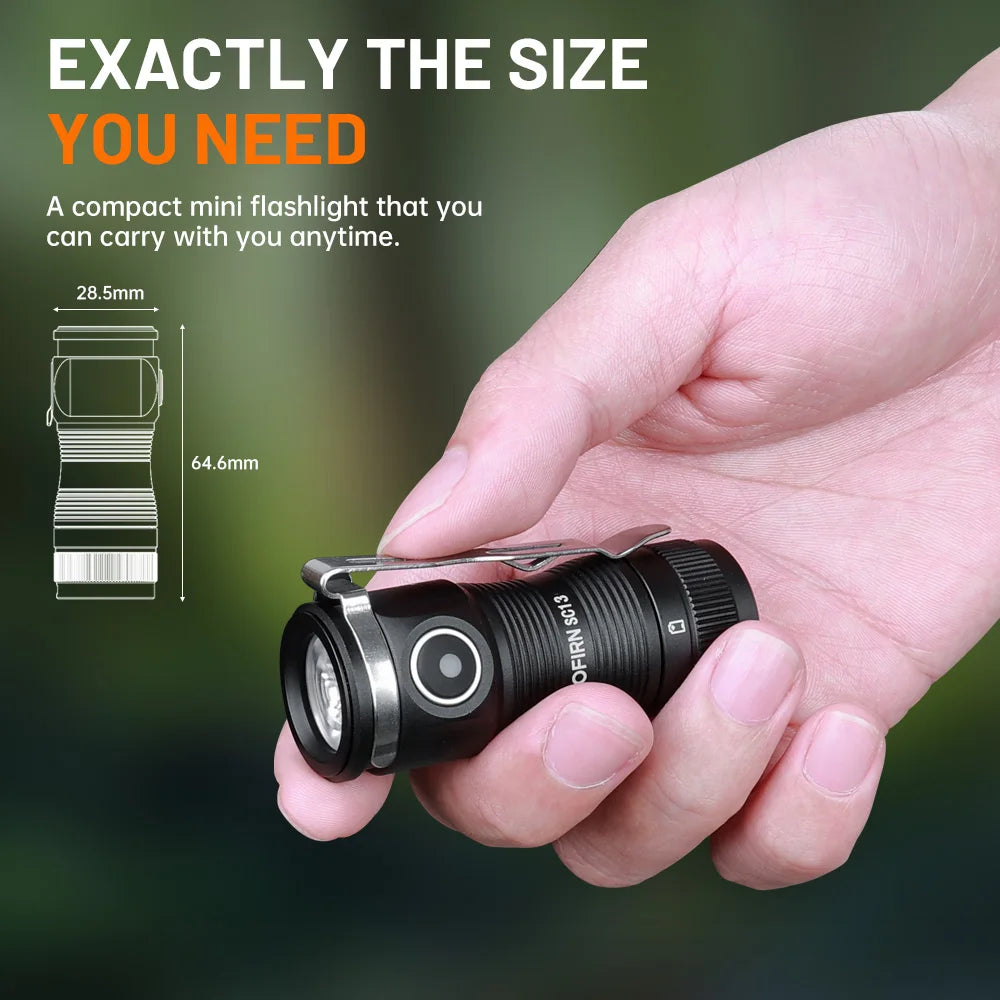 Mini Rechargeable LED Flashlight Keychain Emergency Light